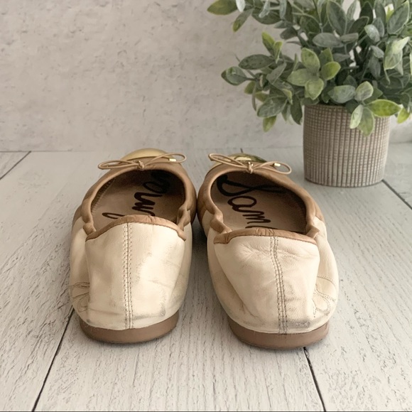 Sam Edelman Two Toned Gold Cap Toe Flats - Picture 5 of 10